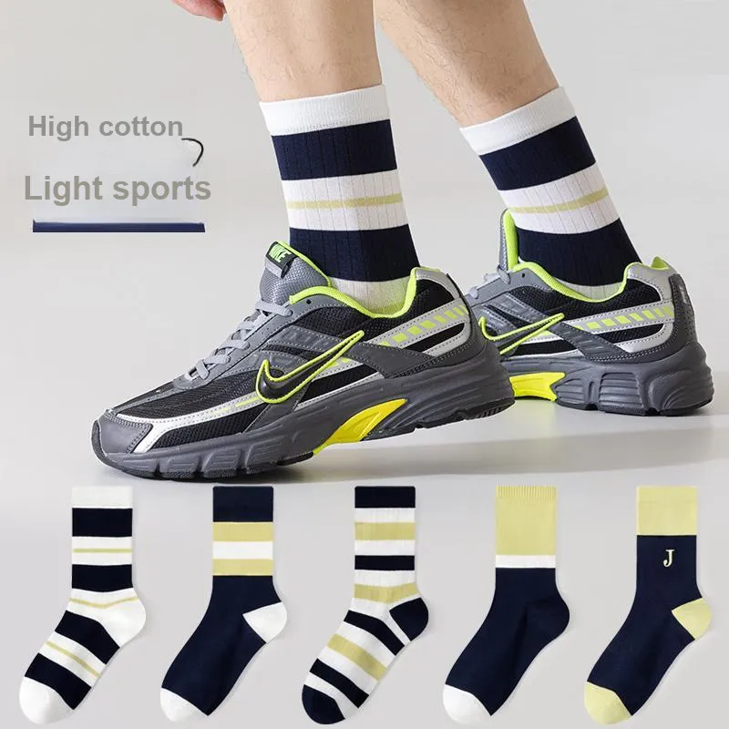 Top Melon Mid Calf Socks Men's 5 Pack-17