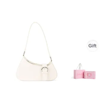 JACD PU French Crescent Shoulder Bag Regular Women's Black/White/Blue