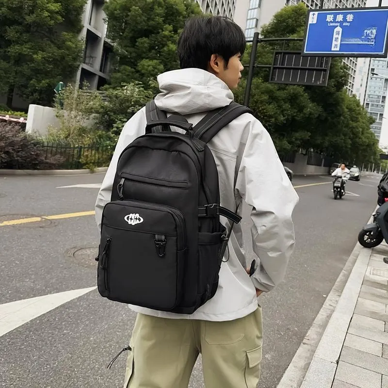 GOBLIN SHARKS 1759 Nylon Backpack Regular Unisex White/Black/Gray/Khaki-8