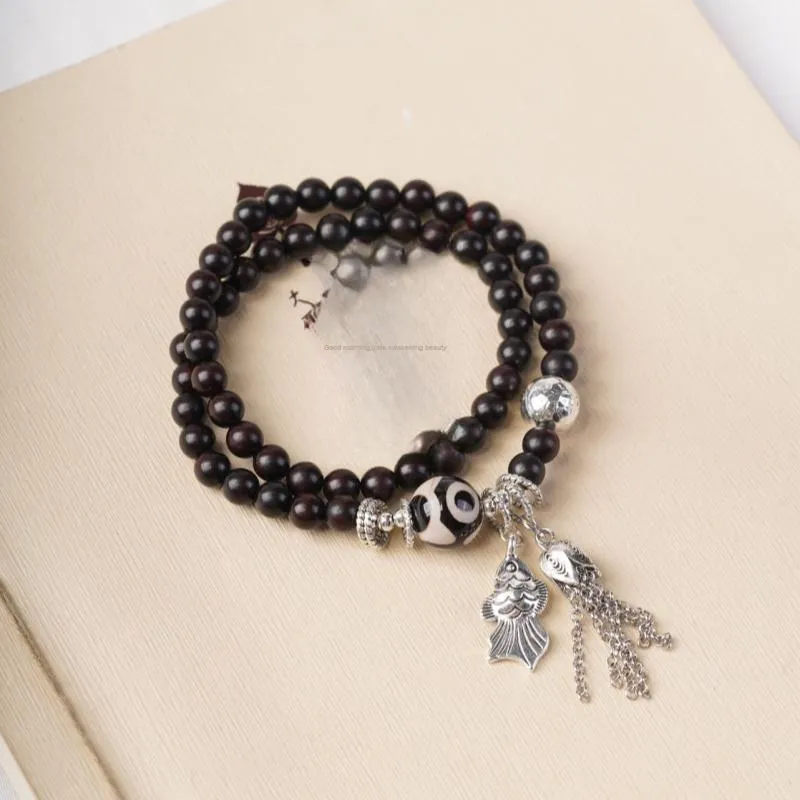 XIAOFENGCHAI Rosewood Bracelets Unisex-1