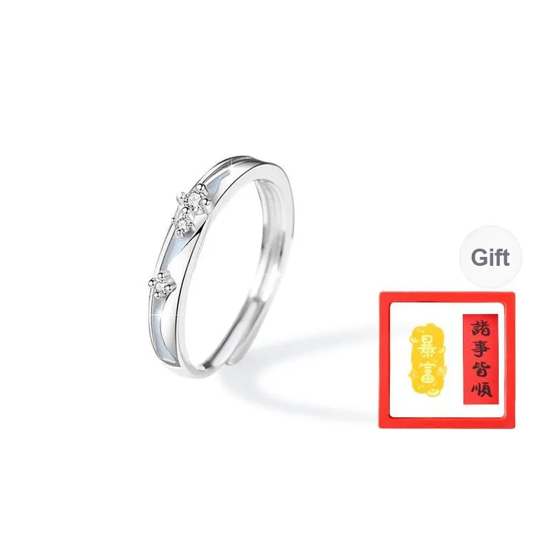 Chongqing Gold Store S925 Silver Rings Unisex-5