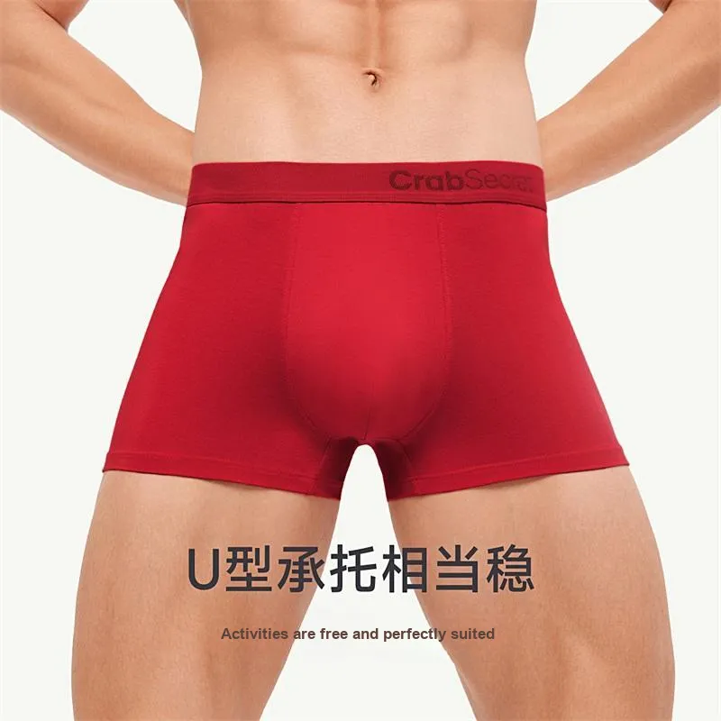 Crabsecret Underpants Men's 3 Pack Red-3