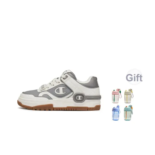 Champion Low Top Скейтборд Кроссовки Унисекс Молочно-белый Осенний Лунный Серый