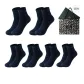 Crew 6 Pack Box Included (6 Pairs Navy Blue)