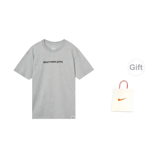 Nike T-Shirts Men Dark Gray With Gift Bag