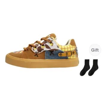 Fawn Miri Slip Resistant Low Top Skateboard Shoes Unisex Brown