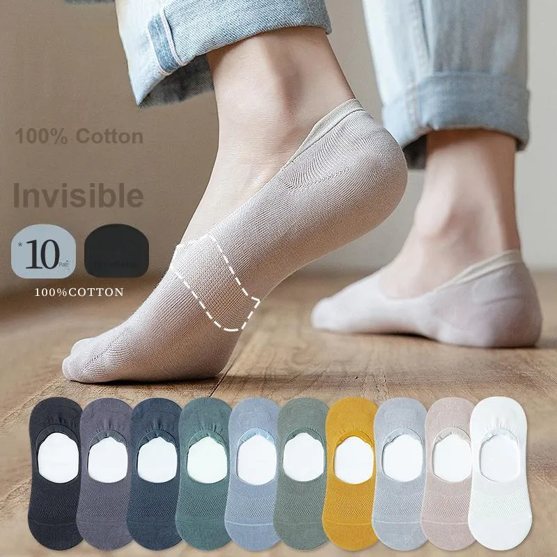 NANJIREN No-Show Socks Men's 10 Pack Mixed Color-1