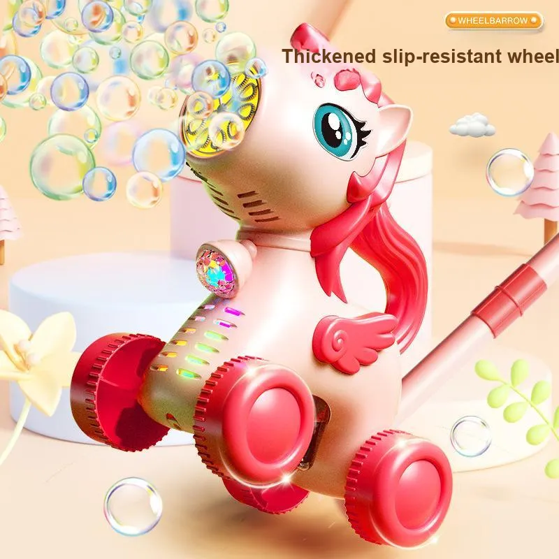 KUMAOYA Celestial Horse Unicorn Giraffe Stroller Bubble Machines-1