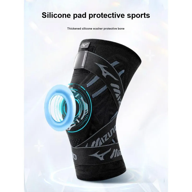 Mizuno Running Soccer Basketball Men's Polyester Polyamide Elastane Silicone Knee Pads-3