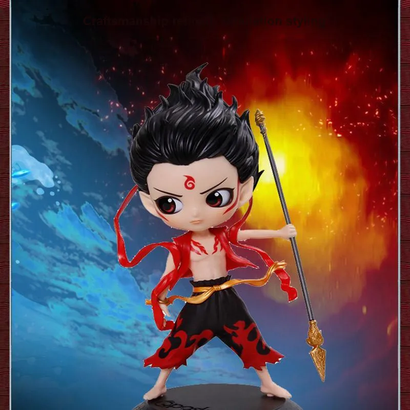 BANDAI Demon Child Descends, Ne Zha, Ao Bing Chibi Figures 14cm-1