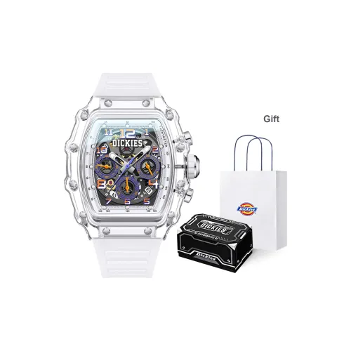 Dickies Galaxy Series Кварцевые наручные часы силиконовый ремешок белый циферблат унисекс