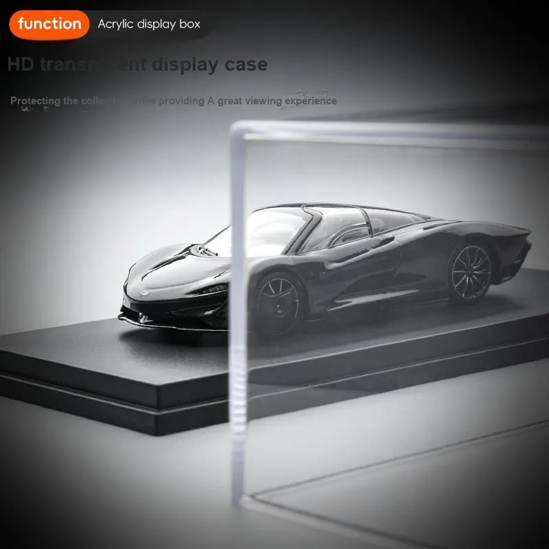 CHIYU Model Black Base Transparent Cover, Storage Display Case, Compatibility With Multiple Scales Model Accessories-11