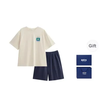 Peninsula City Pajama Set Men's Gift Box Set Apricot