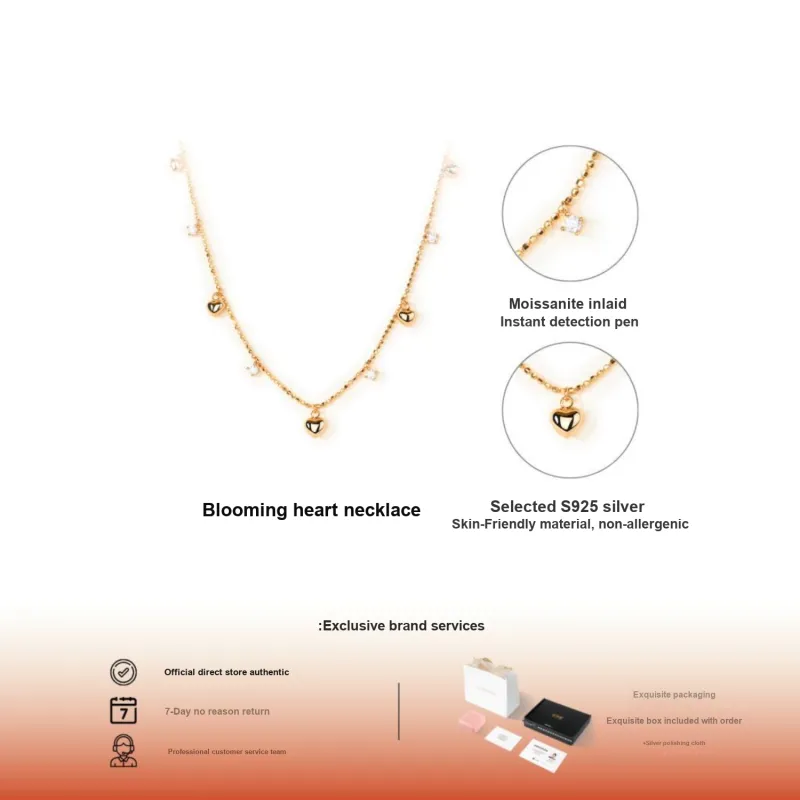 HENGMEINA 925 Sterling Silver Necklaces Unisex-1