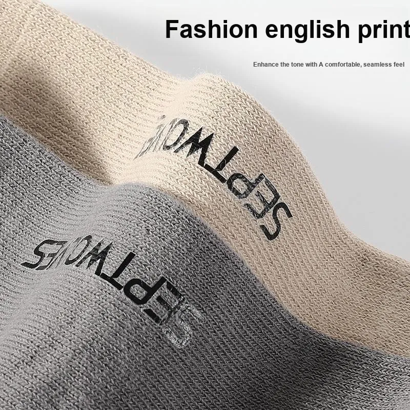 SEPTWOLVES Mid Calf Socks Men's 5 Pack Box Included-5