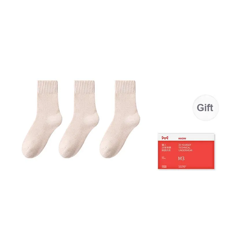 MIIOW Mid Calf Socks Women's Shopping Bag Combo Set-6