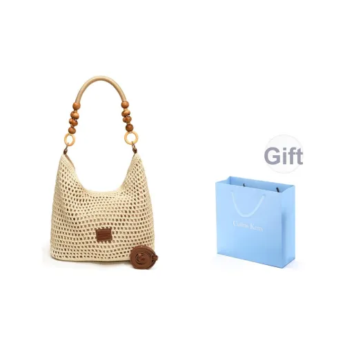 COLINS KEIRS Трикотажная ткань Seaside Vacation Casual Minimalist Style Straw Woven Tote Crossbody Bag Shoulder Bag