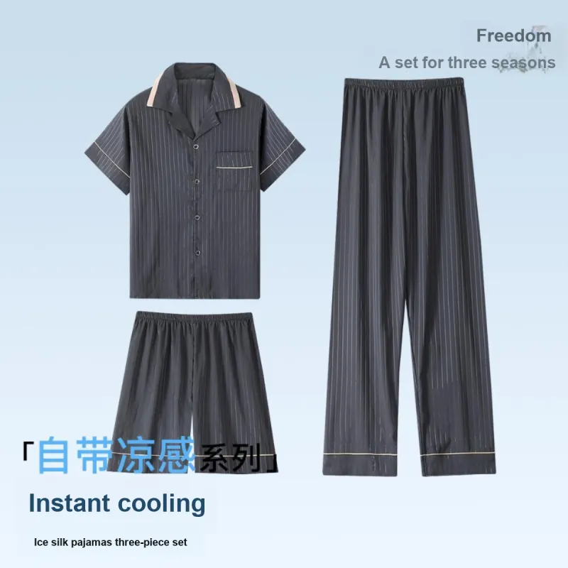 JUNEROSE Pajama Set Men's Includes Gift Box Sets Black-1
