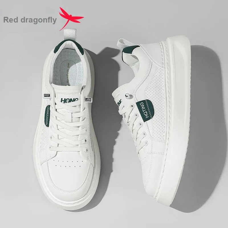 RED DRAGONFLY Low Top Skateboard Shoes Men's-2