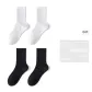 [7A Antibacterial Odor-Resistant, 2 Pack]1 Pack White+1 Pack Black