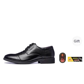 LAORENTOU Dress Shoes Men Low Top Black