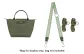 (Forest Green Canvas) Adjustable Strap 76-115mm Perforated Set