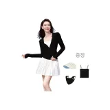 슬리밍 블랙 + 페이스 마스크 + 겉감 원단 모자 + 캐미솔
