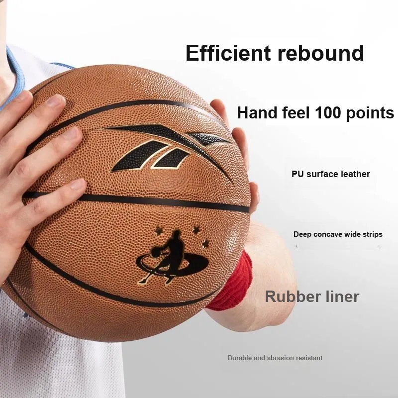 Reebok PU Basketball Brown Size 7 Training Match Unisex-2
