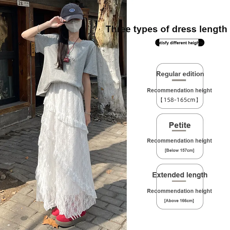 Gentle Welcome Casual Long Skirt Women's-2