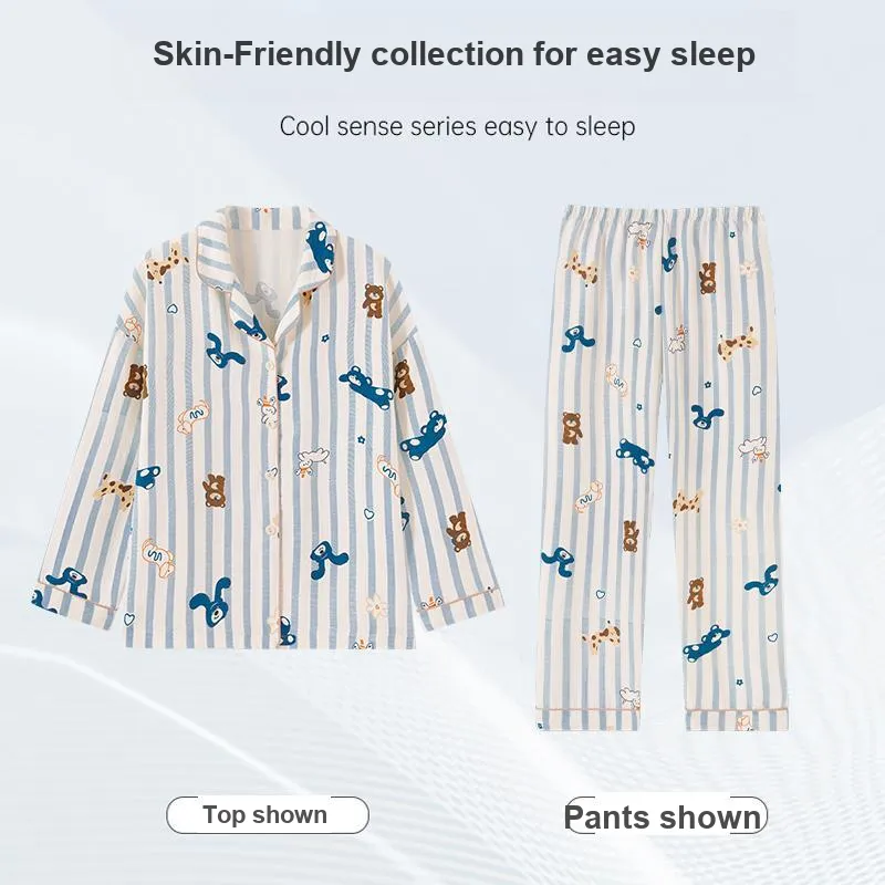 OUSHIBO Pajama Set Women's Image Color-4