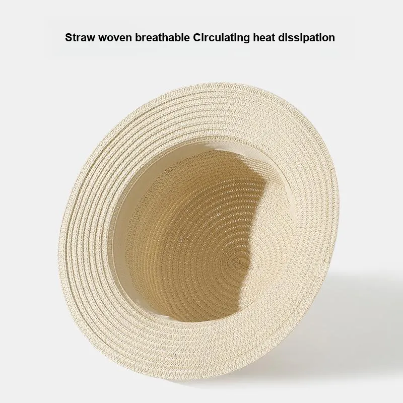 NANJIREN Straw Woven Sun Protection Hats Women's-4