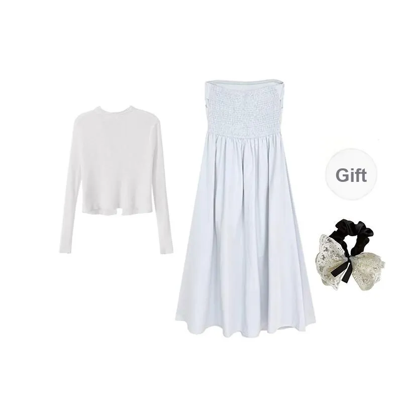 PAVEA Two Piece Skirt Sets Women's-1