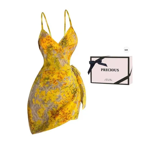 TLXT Желтый + [Коробка] Женские подарочные наборы пижам