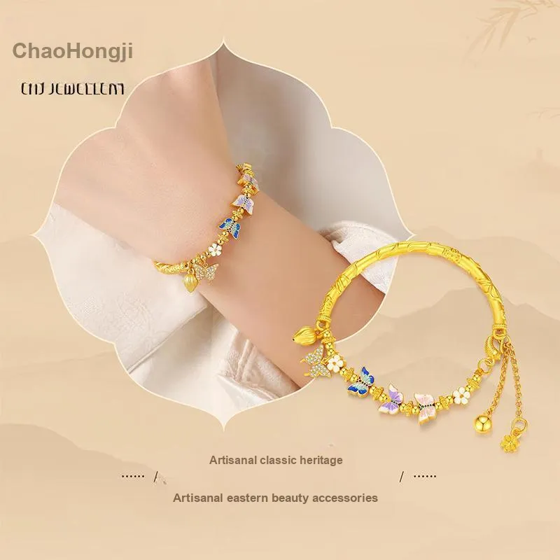 CHAOHONGJI S925 Silver Bangles Women's-4