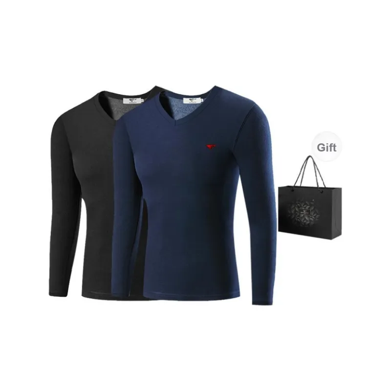 SEPTWOLVES Thermal Tops Autumn And Winter Models Men's Handbag Delivered-22