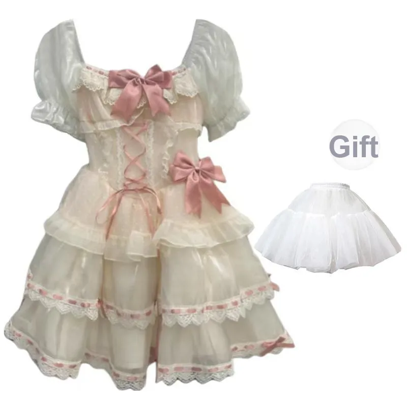 Peaches Peaches Short Sleeved Dress Women's-11