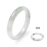 Distant Mountain Bangle+Tianshan Jade Beaded Bracelet
