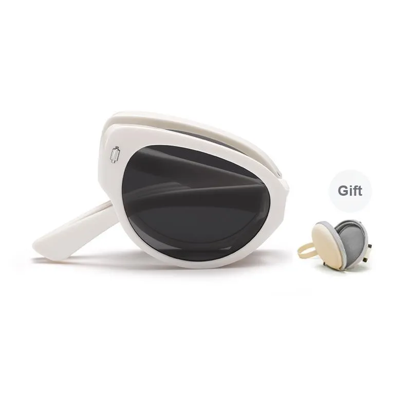 LASHION Irregular Shape Sunglasses Unisex Black-5