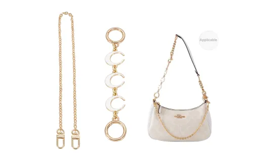 Lan Bao Fan Bag Accessories Gold-Tone Decorative Chain+Moon Extension Chain