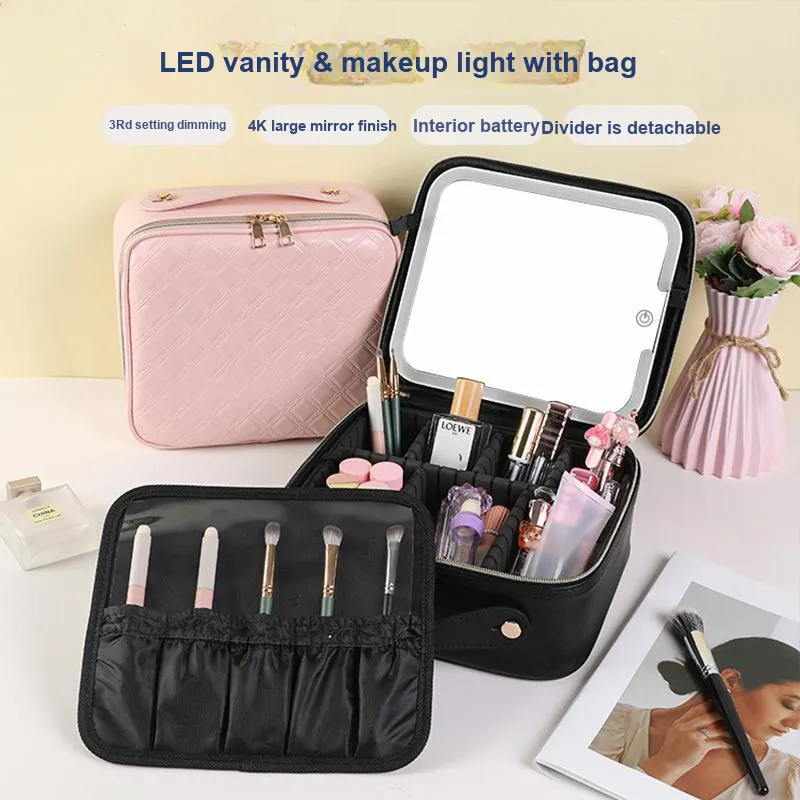 MUYAXUAN Professional Cosmetics Storage Bag Large Capacity Portable Makeup Bag-8