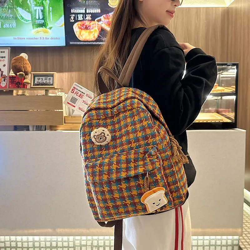 Debecca Woolen Backpack Regular Women's Multicolor-10