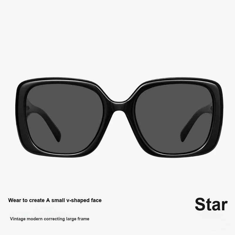 MUJOSH Plate And Metal Square Sun Protection UV Protection Polarized Sunglasses Unisex Purplish Red-1
