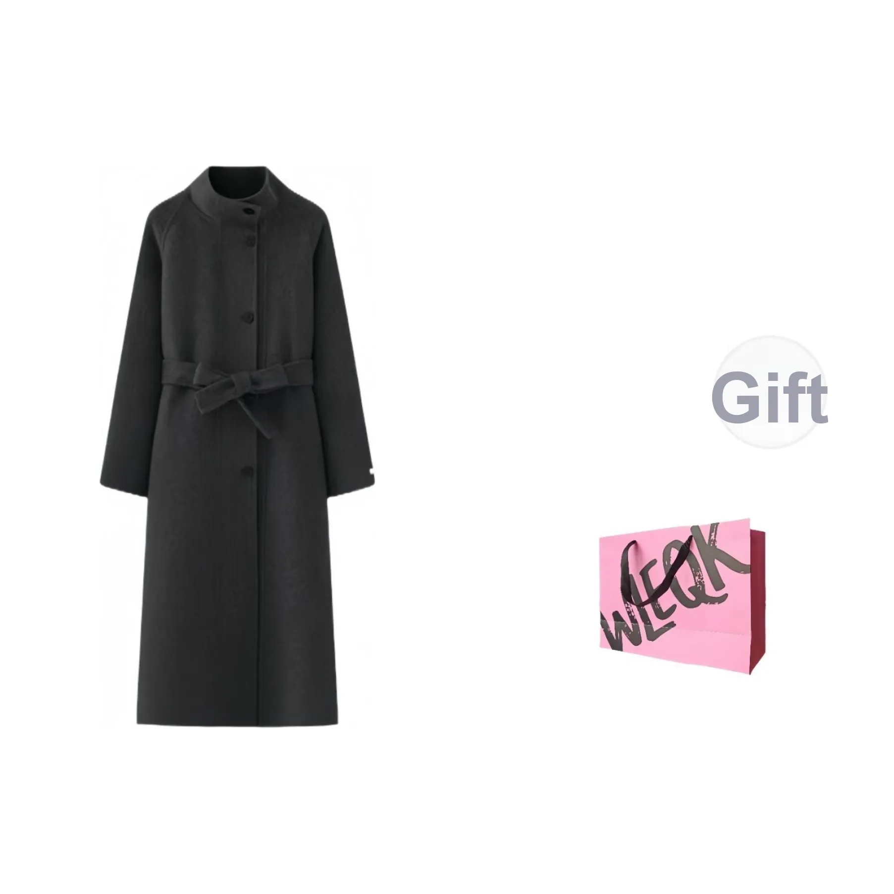 CTRTRC Черное Женское Пальто