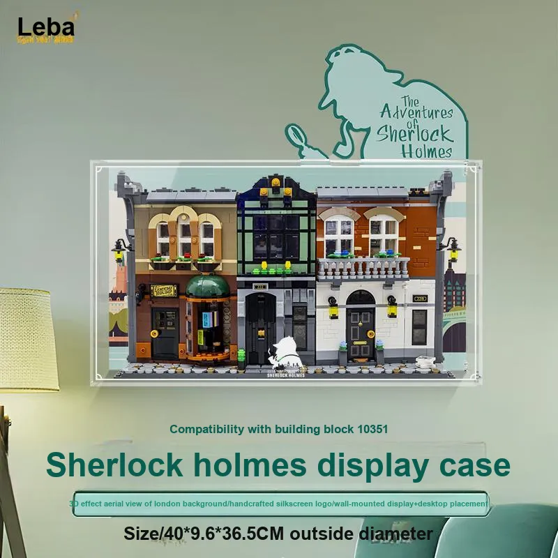 LIGHT YOUR BRICKS Sherlock Holmes Building Blocks Storage ICONS Collection Display Case Model Accessories-1