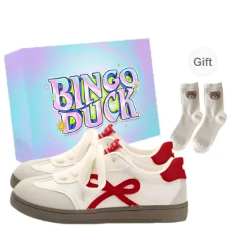 BINGO DUCK Slip Resistant Low Top Skateboard Shoes Women's