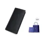 [Premium Box]Black Genuine Leather Long[Perfect Gift for Dad or Husband+Shopping Bag]