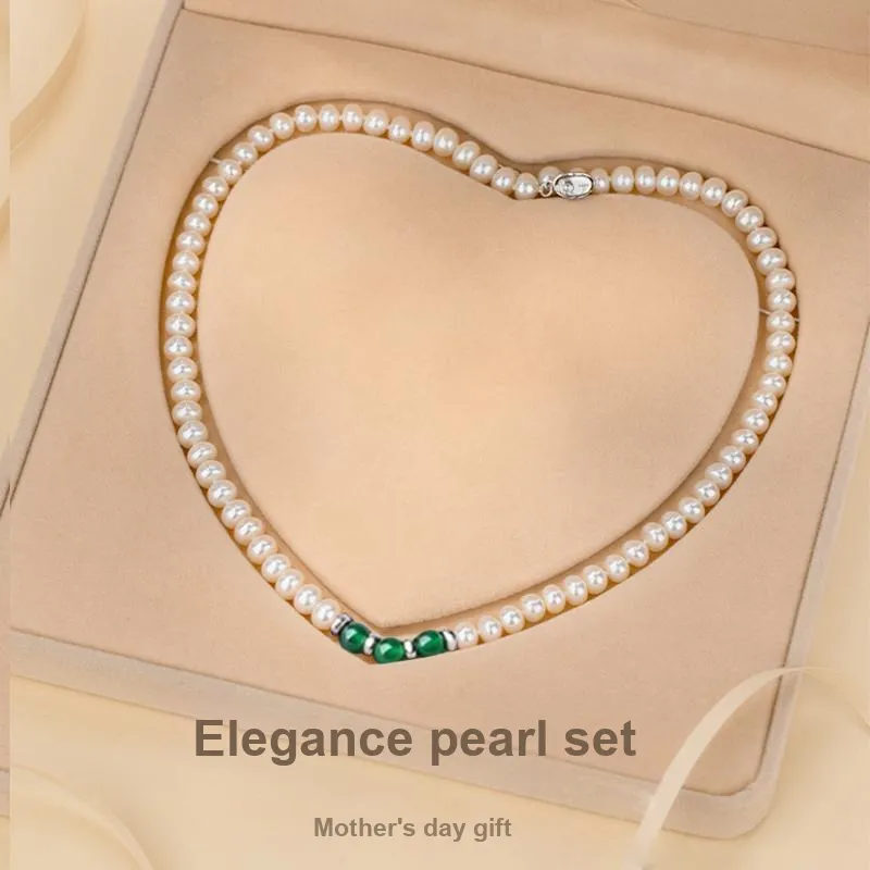 Beth Jewelry Freshwater Pearl Necklace Bracelet Women's-2