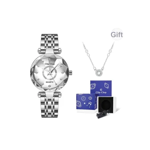 Clip Clop Кварцевый механизм нержавеющая сталь ремешок женские часы жемчужная раковина цвет циферблат часов