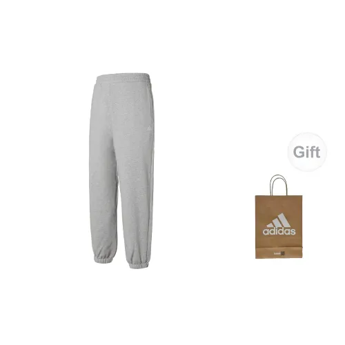 Adidas Knitted Sweatpants Men Medium Heather Gray