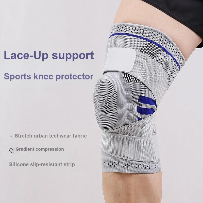 Vartsing x VARTSING Knee Pads Nylon Elastane Silicone Running Hiking Basketball Unisex-5